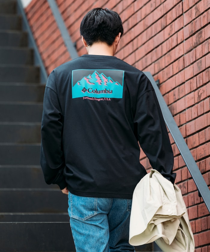 COLUMBIA X FREAK’S STORE / 山景長袖T恤