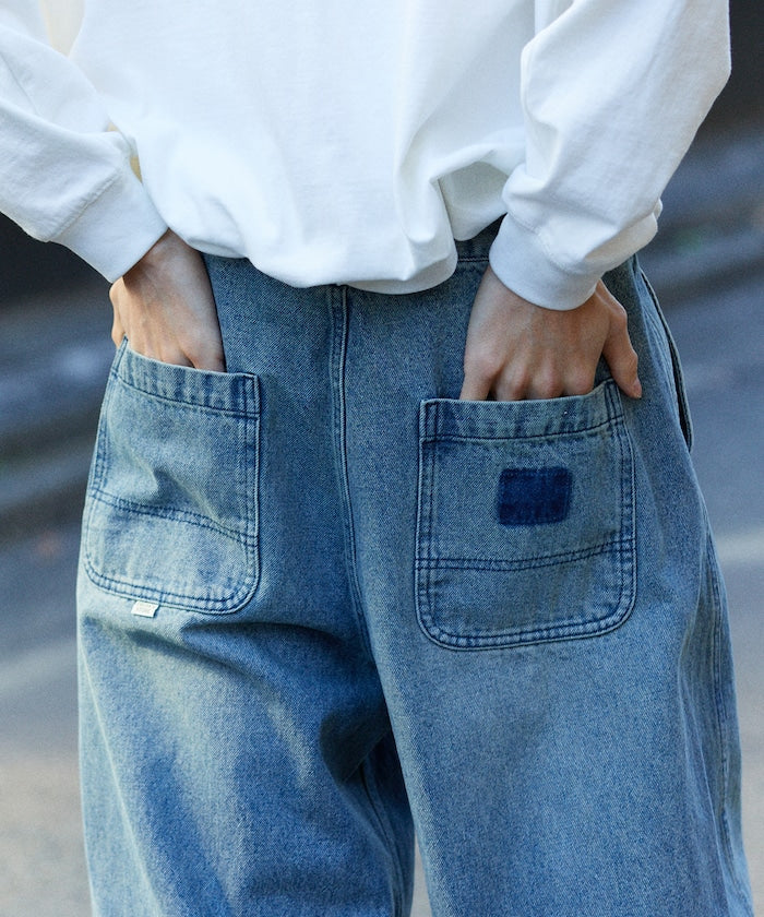 FREAK’S STORE / 立體扭紋輪廓 牛仔褲