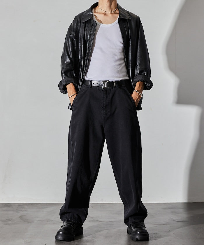 FREAK’S STORE / 立體扭紋輪廓 牛仔褲