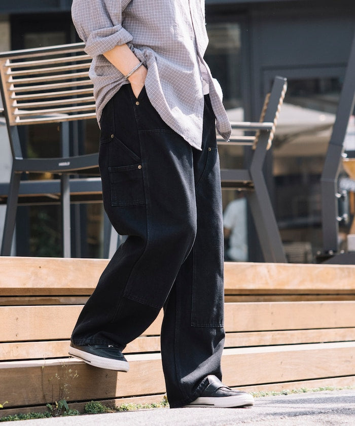 FREAK’S STORE / 雙膝剪接  直筒牛仔褲