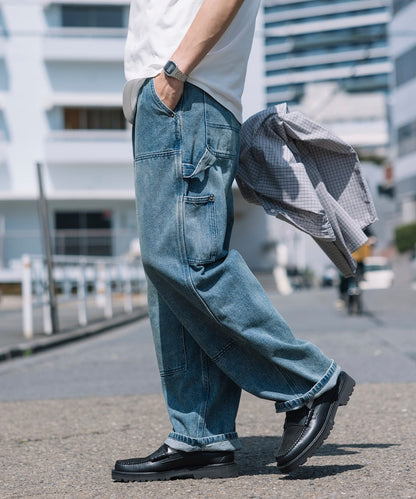 FREAK’S STORE / 雙膝剪接  直筒牛仔褲