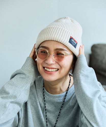 NANGA × FREAK'S STORE / BOX LOGO BULKY BEANIE 厚針織毛帽 *11月上旬出貨