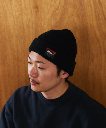 NANGA × FREAK'S STORE / BOX LOGO BULKY BEANIE 厚針織毛帽 *11月上旬出貨