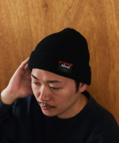 NANGA × FREAK'S STORE / BOX LOGO BULKY BEANIE 厚針織毛帽 *11月上旬出貨