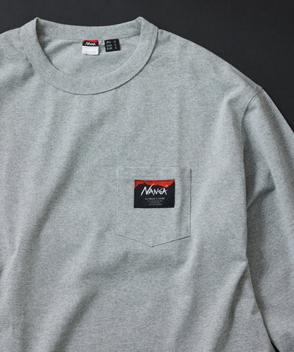 NANGA × FREAK'S STORE ECO HYBRID LOGO LS TEE / 長袖T恤 *10月上旬出貨