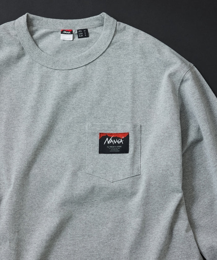 NANGA × FREAK'S STORE ECO HYBRID LOGO LS TEE / 長袖T恤 *10月上旬出貨
