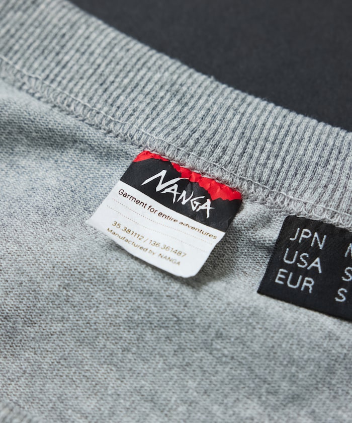 NANGA × FREAK'S STORE ECO HYBRID LOGO LS TEE / 長袖T恤 *10月上旬出貨