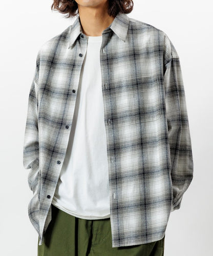 FREAK’S STORE / 漸層格紋柔棉襯衫