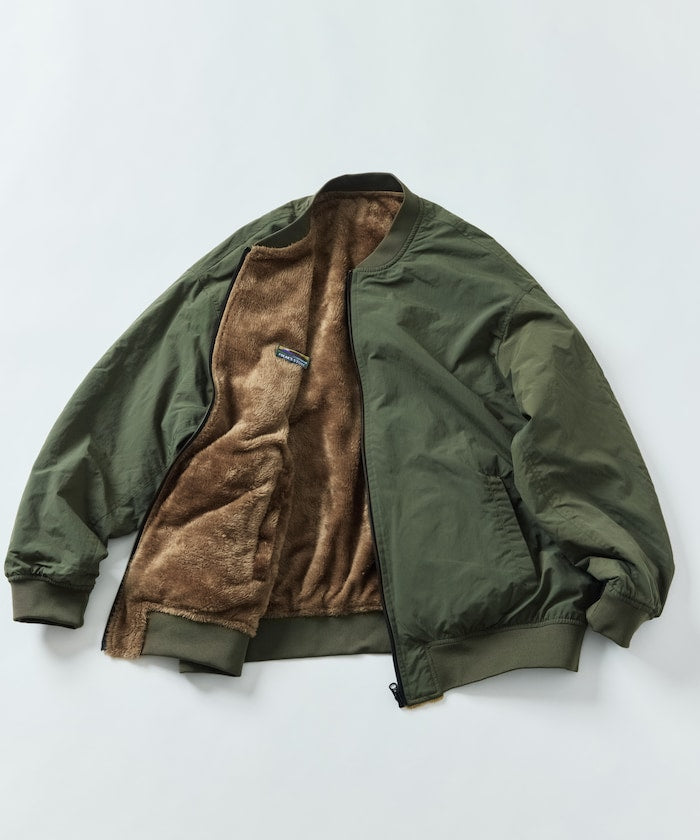 FREAK’S STORE / 尼龍×羊羔絨雙面穿 MA-1 飛行外套