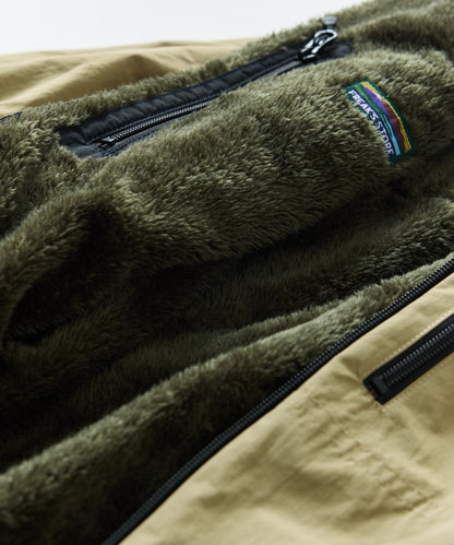 FREAK’S STORE / 寬鬆剪裁 尼龍 × 羊羔絨 雙面穿外套