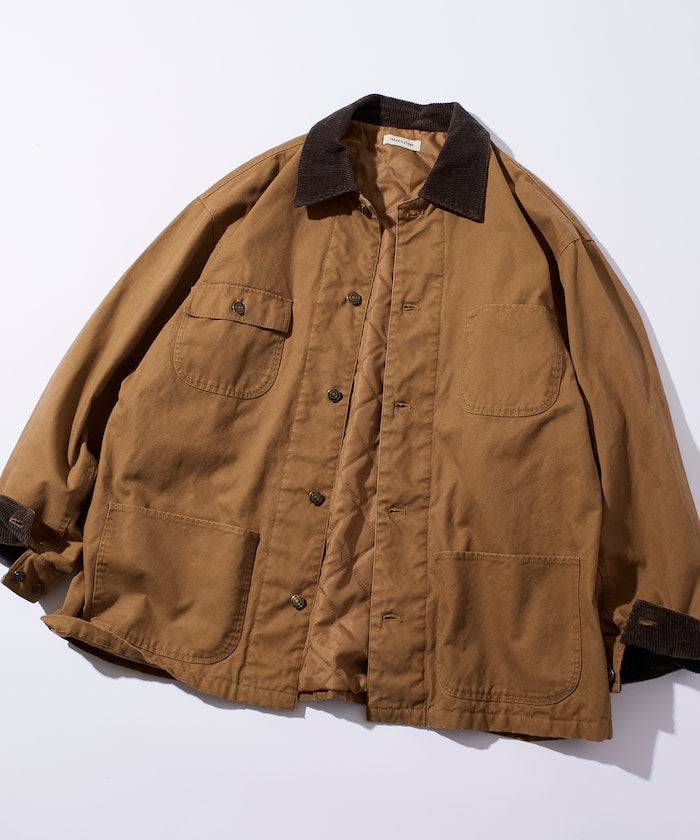 FREAK’S STORE / 燈芯絨拼接鴨布 外套