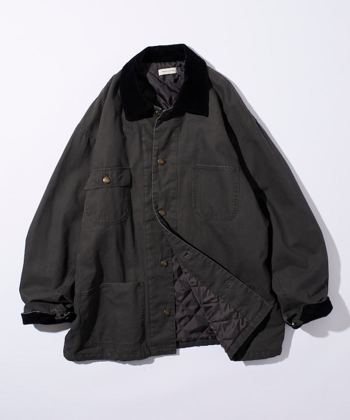 FREAK’S STORE / 燈芯絨拼接鴨布 外套