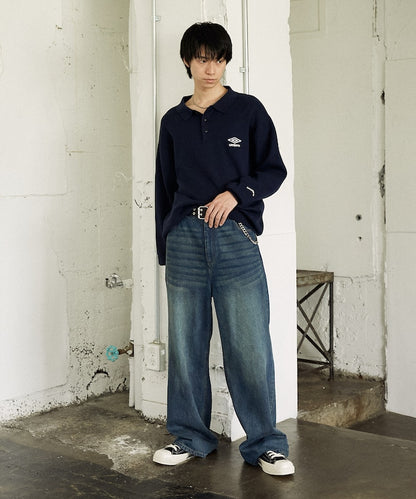 UMBRO / KNIT POLO SWEATER 針織長袖 POLO衫