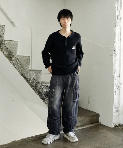 UMBRO / KNIT POLO SWEATER 針織長袖 POLO衫