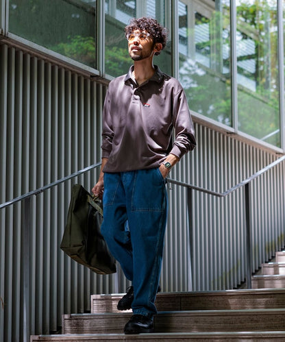NANGA × FREAK’S STORE / 別注 neo-PRO 抗熱吸濕長袖 POLO 衫 *9月上旬出貨