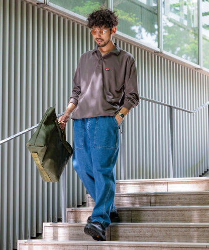 NANGA × FREAK’S STORE / 別注 neo-PRO 抗熱吸濕長袖 POLO 衫 *9月上旬出貨