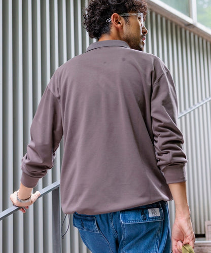 NANGA × FREAK’S STORE / 別注 neo-PRO 抗熱吸濕長袖 POLO 衫 *9月上旬出貨