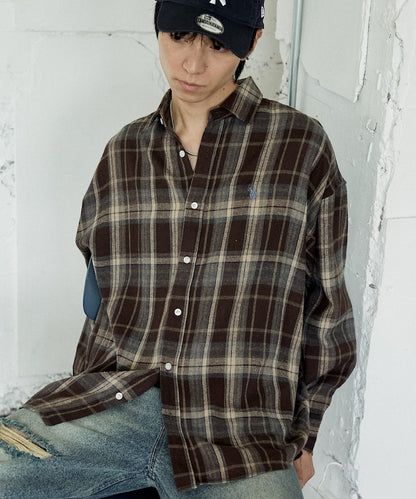U.S. POLO ASSN. / 柔絨格紋襯衫
