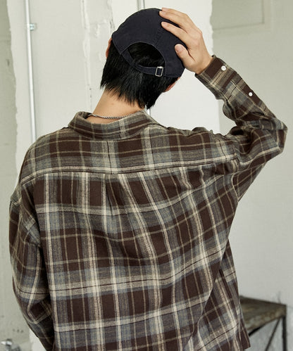 U.S. POLO ASSN. / 柔絨格紋襯衫
