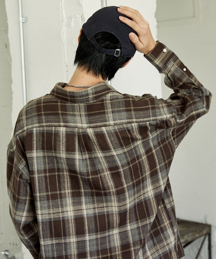 U.S. POLO ASSN. / 柔絨格紋襯衫