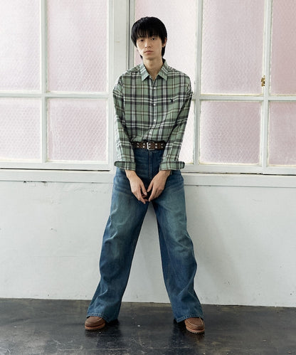U.S. POLO ASSN. / 柔絨格紋襯衫