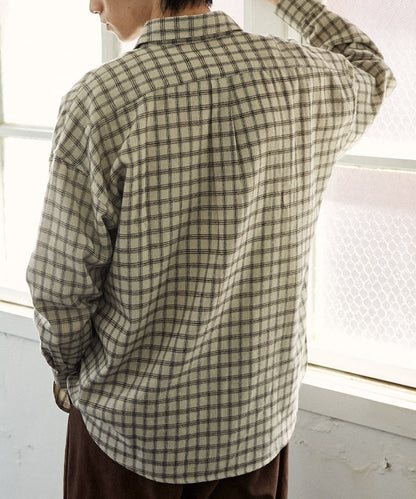 U.S. POLO ASSN. / 柔絨格紋襯衫