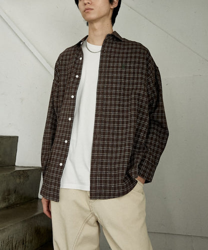 U.S. POLO ASSN. / 柔絨格紋襯衫