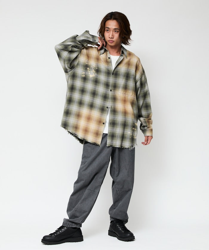 FREAK’S STORE / 仿舊格紋襯衫