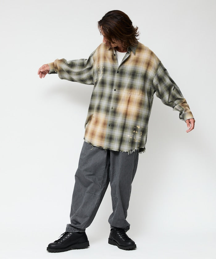 FREAK’S STORE / 仿舊格紋襯衫