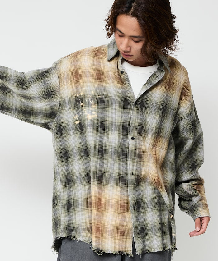 FREAK’S STORE / 仿舊格紋襯衫