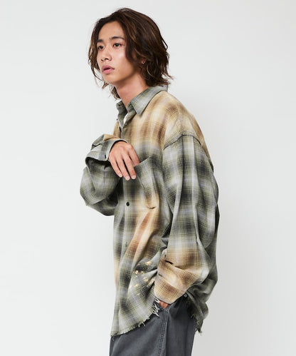 FREAK’S STORE / 仿舊格紋襯衫