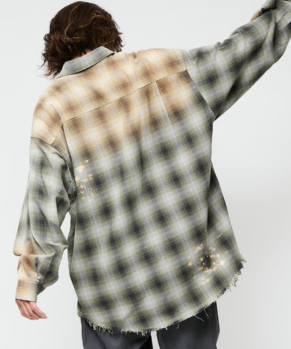 FREAK’S STORE / 仿舊格紋襯衫