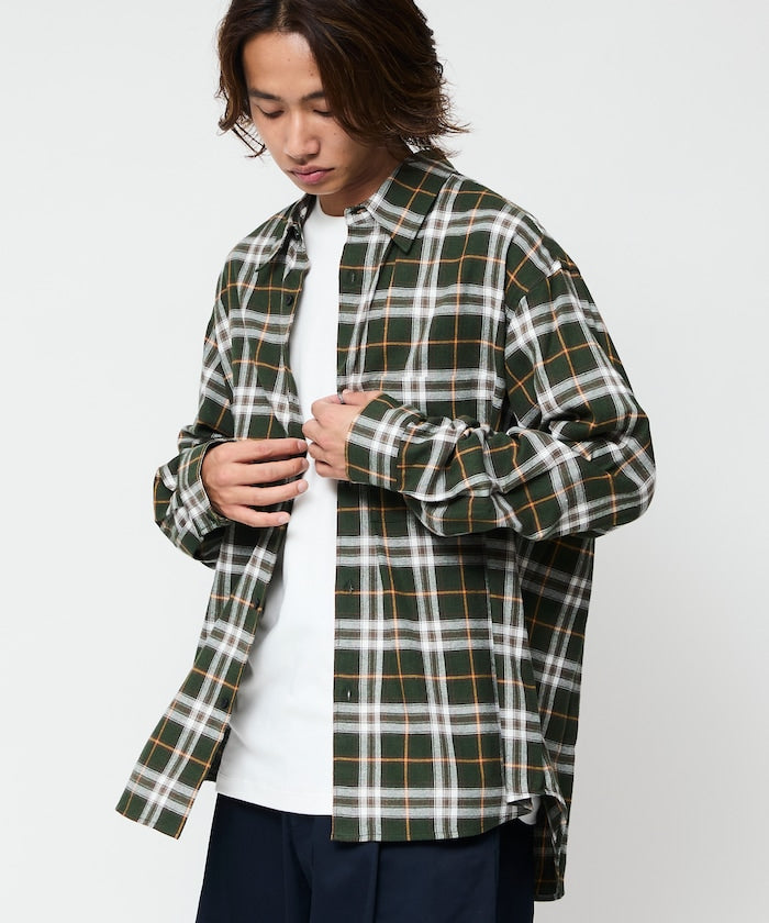 FREAK’S STORE / 柔棉格紋襯衫