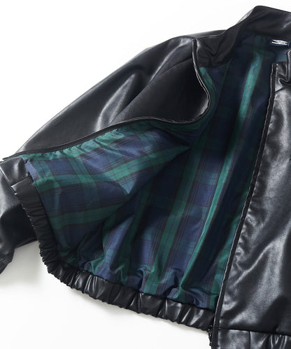UMBRO / LEATHERETTE Stand Collar Blouson 立領外套