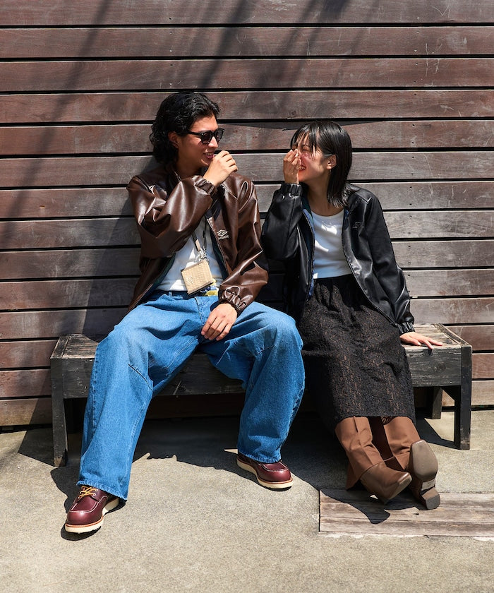 UMBRO / LEATHERETTE Stand Collar Blouson 立領外套