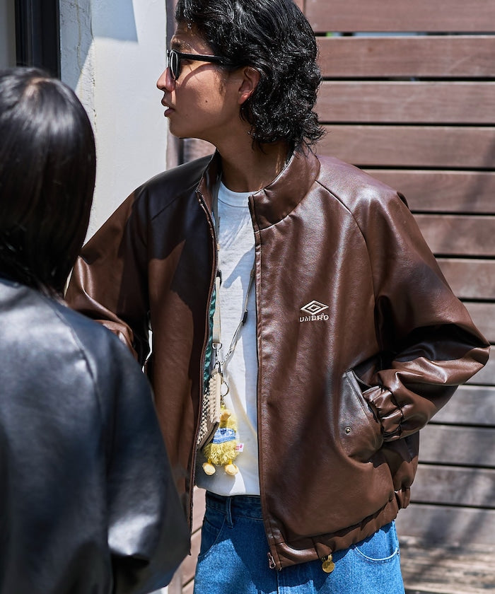 UMBRO / LEATHERETTE Stand Collar Blouson 立領外套