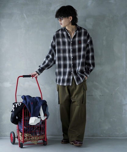 U.S. POLO ASSN. / 柔絨格紋襯衫