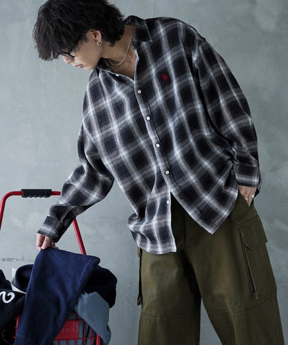 U.S. POLO ASSN. / 柔絨格紋襯衫