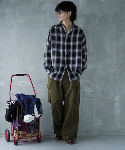 U.S. POLO ASSN. / 柔絨格紋襯衫