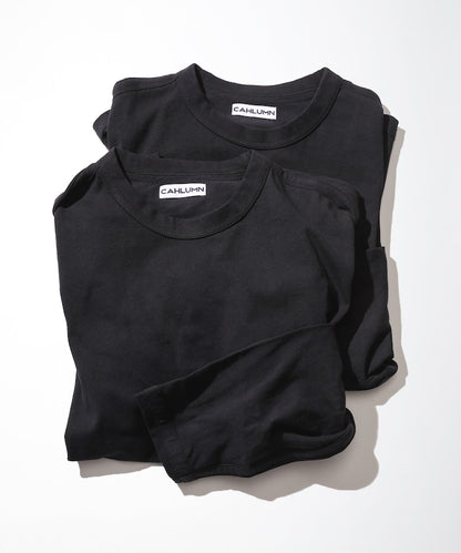 CAHLUMN 2-Pack Reversible Long Sleeve Tee / 兩面穿 兩件組 厚磅長袖T恤