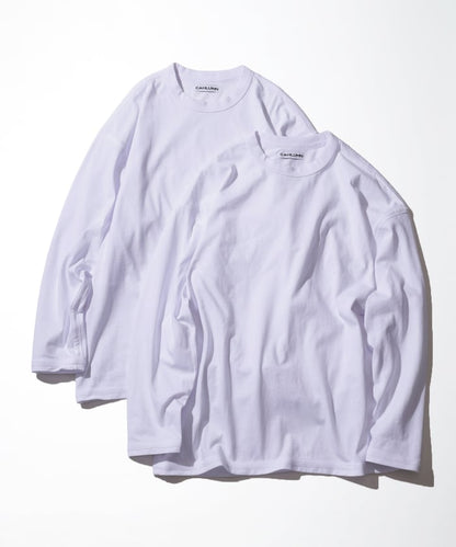 CAHLUMN 2-Pack Reversible Long Sleeve Tee / 兩面穿 兩件組 厚磅長袖T恤