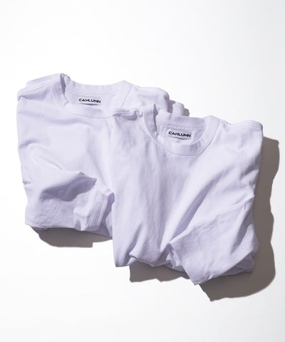 CAHLUMN 2-Pack Reversible Long Sleeve Tee / 兩面穿 兩件組 厚磅長袖T恤