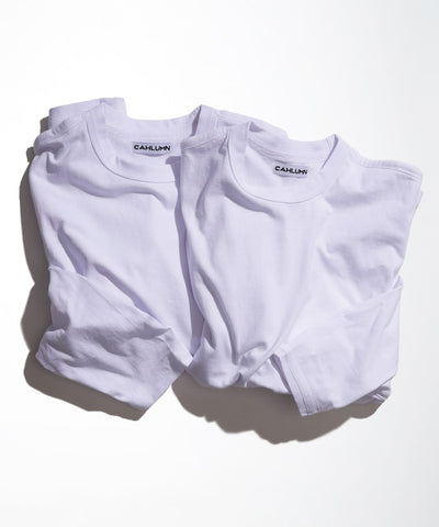 CAHLUMN 2-Pack Reversible Long Sleeve Tee / 兩面穿 兩件組 厚磅長袖T恤