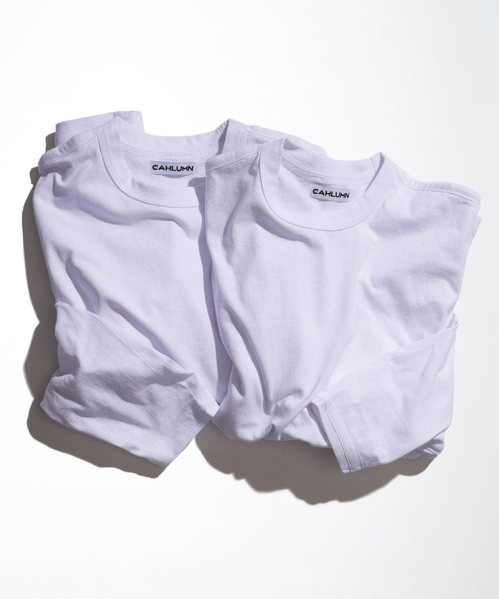 CAHLUMN 2-Pack Reversible Long Sleeve Tee / 兩面穿 兩件組 厚磅長袖T恤