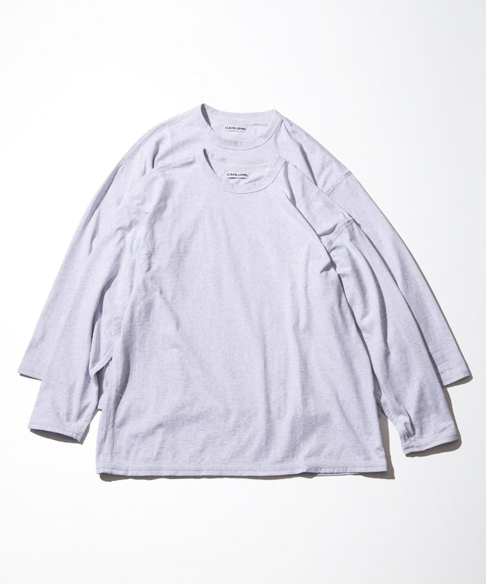 CAHLUMN 2-Pack Reversible Long Sleeve Tee / 兩面穿 兩件組 厚磅長袖T恤