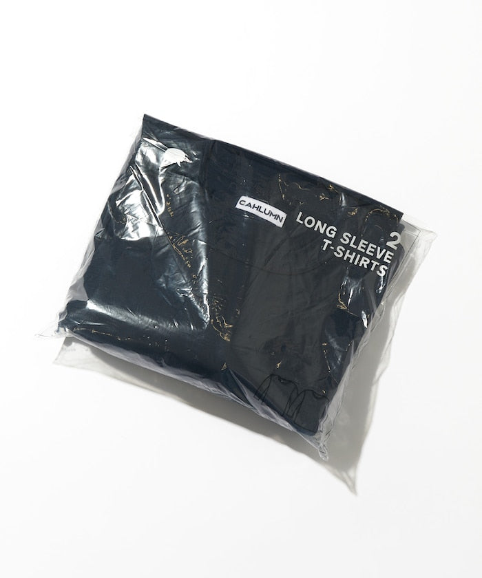 CAHLUMN 2-Pack Reversible Long Sleeve Tee / 兩面穿 兩件組 厚磅長袖T恤