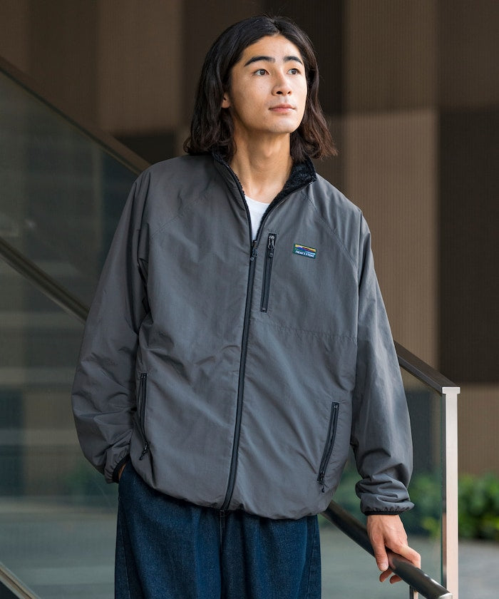 FREAK’S STORE / 寬鬆剪裁 尼龍 × 羊羔絨 雙面穿外套