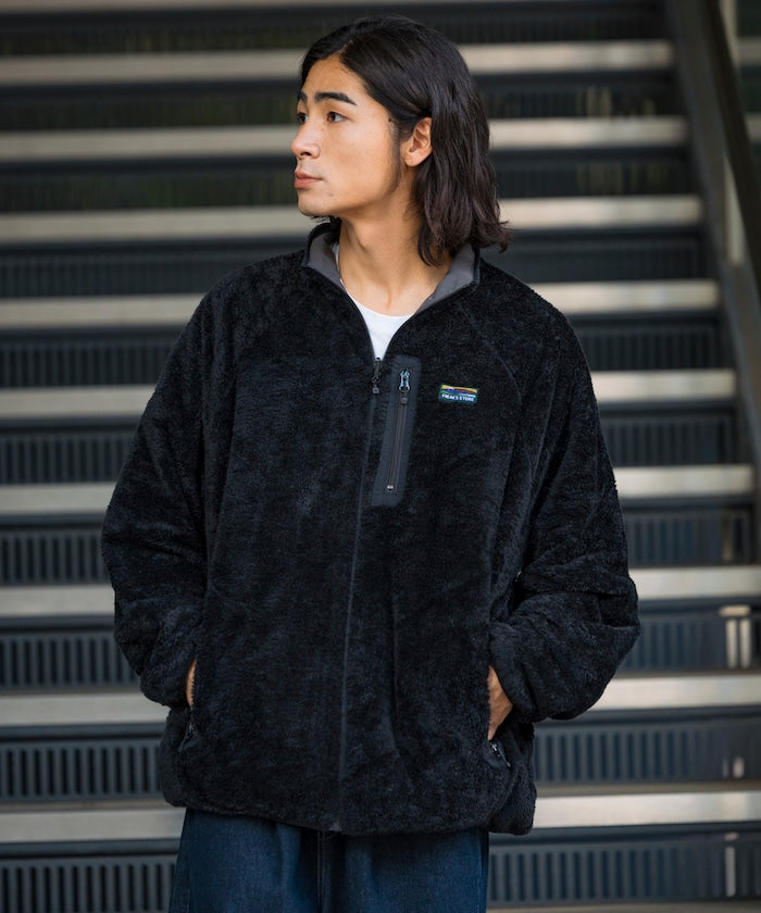 FREAK’S STORE / 寬鬆剪裁 尼龍 × 羊羔絨 雙面穿外套