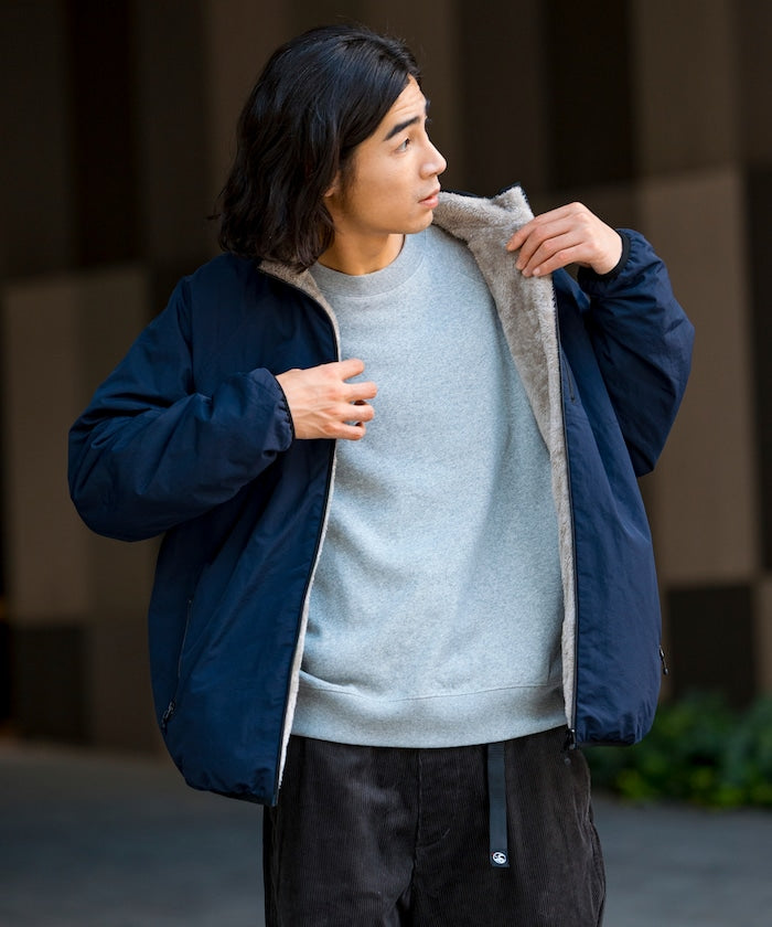 FREAK’S STORE / 寬鬆剪裁 尼龍 × 羊羔絨 雙面穿外套