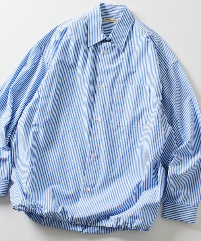 FREAK’S STORE / 下擺抽繩長袖襯衫